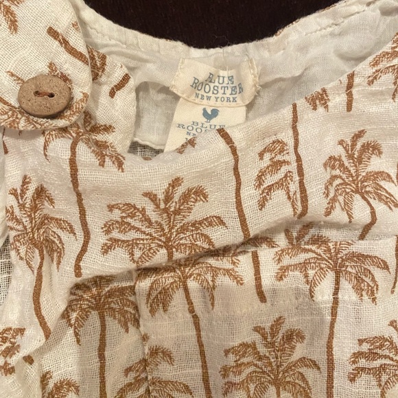 Blue Rooster linen bubble - Picture 2 of 2